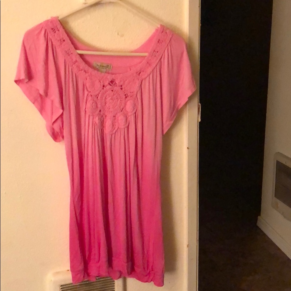 One World pink ombré shirt